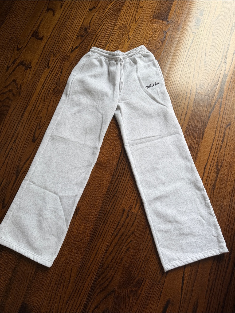 White fox Fleece Sweatpants -